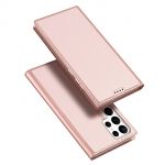 Dux Ducis Skin Pro Case para Samsung Galaxy S23 Ultra Flip Card Wallet Stand Pink