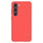 Nillkin Super Frosted Shield Pro Case para Samsung Galaxy S23+ Armored Cover + Phone Stand Red