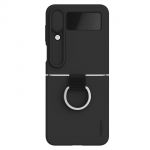 Nillkin Camshield Silky Silicone Case para Samsung Galaxy Z Flip 4 Silicone Cover With Camera Protector Black