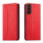 Hurtel Magnet Fancy Case para Samsung Galaxy S23 Ultra Cover With Flip Stand Wallet Red
