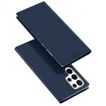 Dux Ducis Skin Pro Case para Samsung Galaxy S23 Ultra Flip Card Wallet Stand Blue