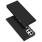 Dux Ducis Skin Pro Case para Samsung Galaxy S23 Ultra Flip Card Wallet Stand Black