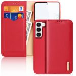 Dux Ducis Hivo Case Samsung Galaxy S23+ Flip Cover Wallet Stand Rfid Blocking Red