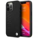 Bmw Original Faceplate Case BMHMP14XSLLBK para iphone 14 Pro Max (hot Stamp And Metal Logo + Mag / Black)