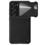 Nillkin Camshield Leather S Case para Samsung Galaxy S23+ Cover With Camera Cover Black