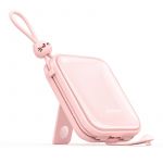 Powerbank Joyroom With usb C And Lightning Cables And Stand Cutie Series 10000mAh 22.5W Pink (JR-L008)
