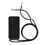 Capa para Samsung Galaxy A34 5G Silky Black com Cordão