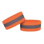 Hurtel Reflective Strap Armband para Bike Running Jogging Velcro 4cm Orange