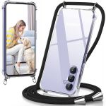 Capa Silicone Transparente Samsung Galaxy A54 5G Cordão Preto - 15824.A54-5G