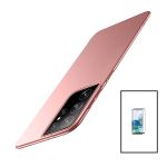 Kit Película de Vidro Temperado 5D Full Cover Curved + Capa Slimshield para Samsung Galaxy Galaxy S23 Ultra - Rosa