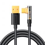 Joyroom usb C Cable Angled usb para Fast Charging And Data Transfer 3A 1.2 M Black (S-UC027A6)