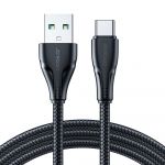 Joyroom usb usb C 3A Cable Surpass Series para Fast Charging And Data Transfer 3 M Black (S-UC027A11)
