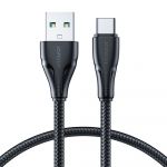 Joyroom usb usb C 3A Cable Surpass Series para Fast Charging And Data Transfer 0.25 M Black (S-UC027A11)