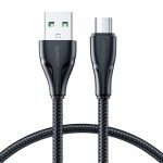 Joyroom usb Cable Micro usb 2.4A Surpass Series para Fast Charging And Data Transfer 0.25 M Black (S-UM018A11)