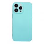 Capa Silicone Gel Apple iphone 14 Pro Max Verde Turquesa com Protetor de Câmera Robusta