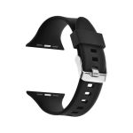Bracelete de Silicone Desportiva Apple Watch 42/44/45mm Preta
