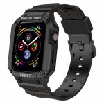 Antiimpacto! Capa com Bracelete Rugged para Apple Watch Series Se 2022 40mm Preto