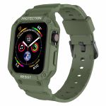 Antiimpacto! Capa com Bracelete Rugged para Apple Watch Series Se 2022 40mm Verde