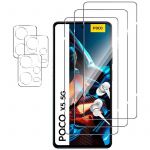 Pack de Acessórios Xiaomi Poco X5 com 3 Película de Ecrã + 3 Película de Vidro para Câmara - 78594