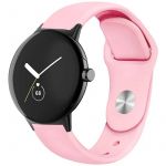 Pulseira Universal Elegance Silicone 20mm Rosa para Smartwatch Xiaomi/amazfit/samsung/huawei/realme/ticwatch - 76307