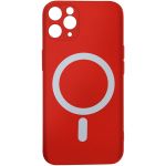 Avizar Capa Magsafe para iPhone 11 Pro Soft Touch Mate Bordas Elevadas Vermelho - BACK-MAGAX-RD-11PR