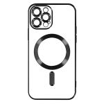 Avizar Capa Magsafe para iPhone 13 Pro Max Silicone Proteção Câmara Preto - BACK-KROMAG-BK-13PM