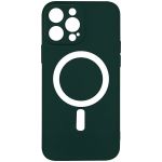 Avizar Capa Magsafe para iPhone 14 Pro Max Soft Touch Mate Bordas Elevadas Verde Escuro - BACK-MAGAX-GN-14X