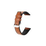 Bracelete Premium Siliconleather para Oneplus Nord Watch - Castanho / Black