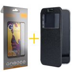 GANDY Pack 1 x Película de Vidro Temperado Full + Capa GANDY Xiaomi Redmi Note Pro 12 5G Gandy Flip Cover Preto - 8434010405500