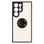 Avizar Capa Samsung Galaxy S23 Ultra / A2 com Anel de Metal Bi-material Preto - BACK-KAMEO-BK-S23U