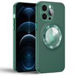 Capa Silicone Fosco com Magsafe iPhone 14 Pro Max Verde