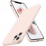 Capa Silicone Líquido 3D iPhone 14 Pro Max Rosa