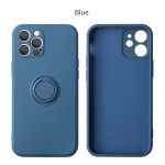 Capa Silicone Líquido com Anel iPhone 14 Pro Max Azul Marinho