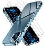 Capa Silicone iPhone 11 Pro Max com 3 Películas Vidro Temperado Transparente