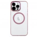 Capa Transparente Acrílico Premium iPhone 14 Pro Rosa