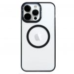 Capa Transparente Acrílico Premium iPhone 14 Pro Preto