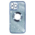Avizar Capa para iPhone 13 Pro Max Lantejoula Amovível Silicone Gel Azul