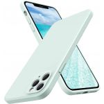Capa Silicone Líquido 3D para iPhone 11 Pro Max Verde Água
