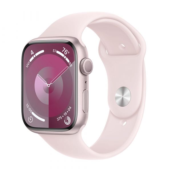 Compre o artigo Apple Watch SE GPS + Cellular, Caixa em alumínio meia‑noite  de 44 mm com Bracelete desportiva luz das estrelas - S/M - Apple (PT)