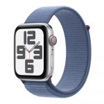 Apple Watch SE (2023) GPS+Cellular 44mm Alumínio Prateado c/ Loop Desportiva Azul Inverno - MRHM3QL/A