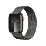 Apple Watch Series 9 GPS + Cellular 41mm Aço Inoxidável Grafite c/ Loop Milanesa Grafite - MRJA3QL/A