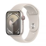 Apple Watch Series 9 GPS + Cellular 45mm Alumínio Luz das Estrelas c/ Bracelete Desportiva Luz das Estrelas - Medium/Large - MRM93QL/A
