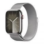 Apple Watch Series 9 GPS + Cellular 45mm Aço Inoxidável Prateado c/ Loop Milanesa Prateada - MRMQ3QL/A