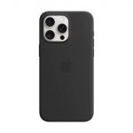 Apple Capa Silicone com MagSafe para iPhone 15 Pro Max Black