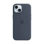 Apple Capa Silicone com MagSafe para iPhone 15 Storm Blue