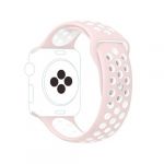 G4M Bracelete Silicone para Apple Watch Series 9 - 41mm Pink / Branco - 7427285973936