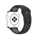 G4M Bracelete Silicone para Apple Watch Series 9 - 41mm Black / Cinza - 7427285973875