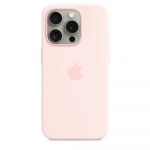Apple Capa Silicone com MagSafe para iPhone 15 Pro Light Pink