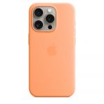 Apple Capa Silicone com MagSafe para iPhone 15 Pro Orange Sorbet