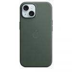 Apple Capa em Tecido Apple iPhone 15 FineWoven com MagSafe Verde Perene - MT3J3ZM/A